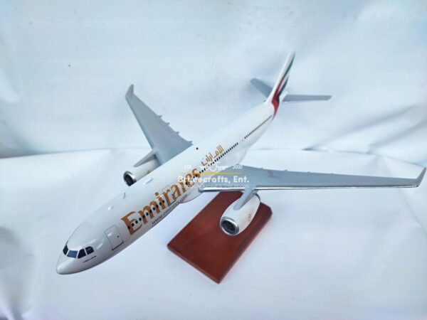 Model of Airbus A330-200 Emirates Airlines with detailed craftsmanship.